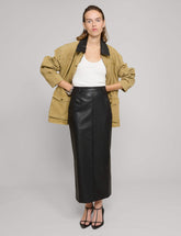 Yve Maxi Leather Skirt-BESTSELLER