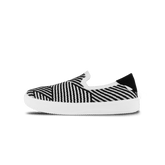 Women's Boardwalk Slip-On - White/Black Zigzag
