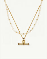 The Andy Everyday Pearl Set | 18ct Gold Plated, Pearl