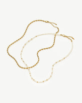 The Pearl-fect Necklace Set | 18ct Gold Plated