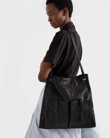 Prada Route large leather bag