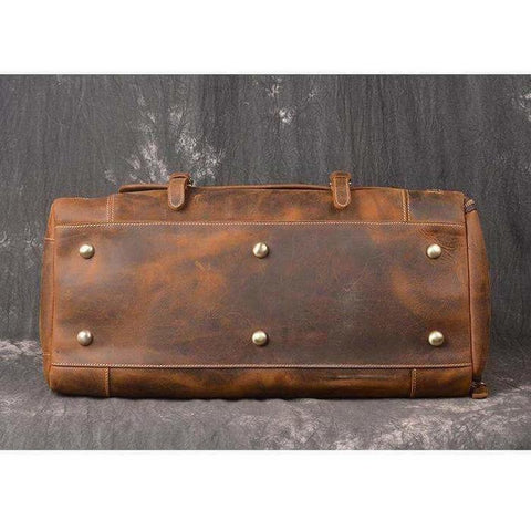 Soyego Leather Duffel Bag for Men