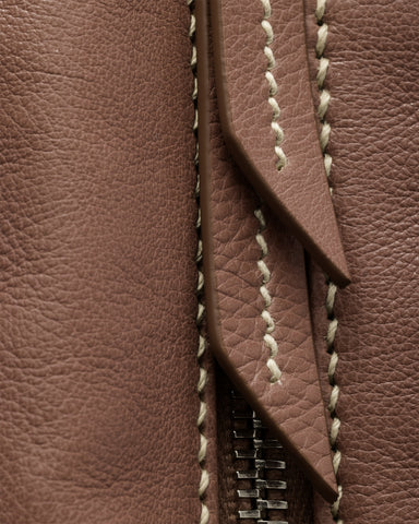 Prada Bonnie medium antiqued leather tote bag