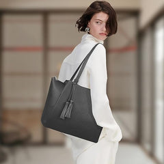 Syego Genuine Leather Tote Bag