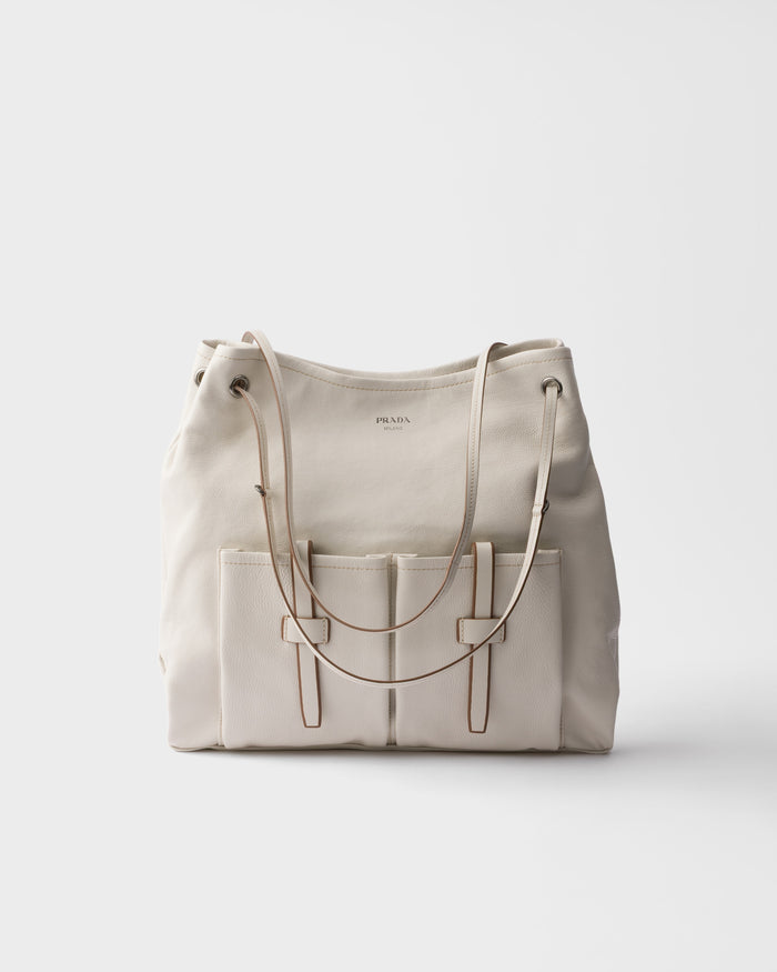 Prada Route large leather bag