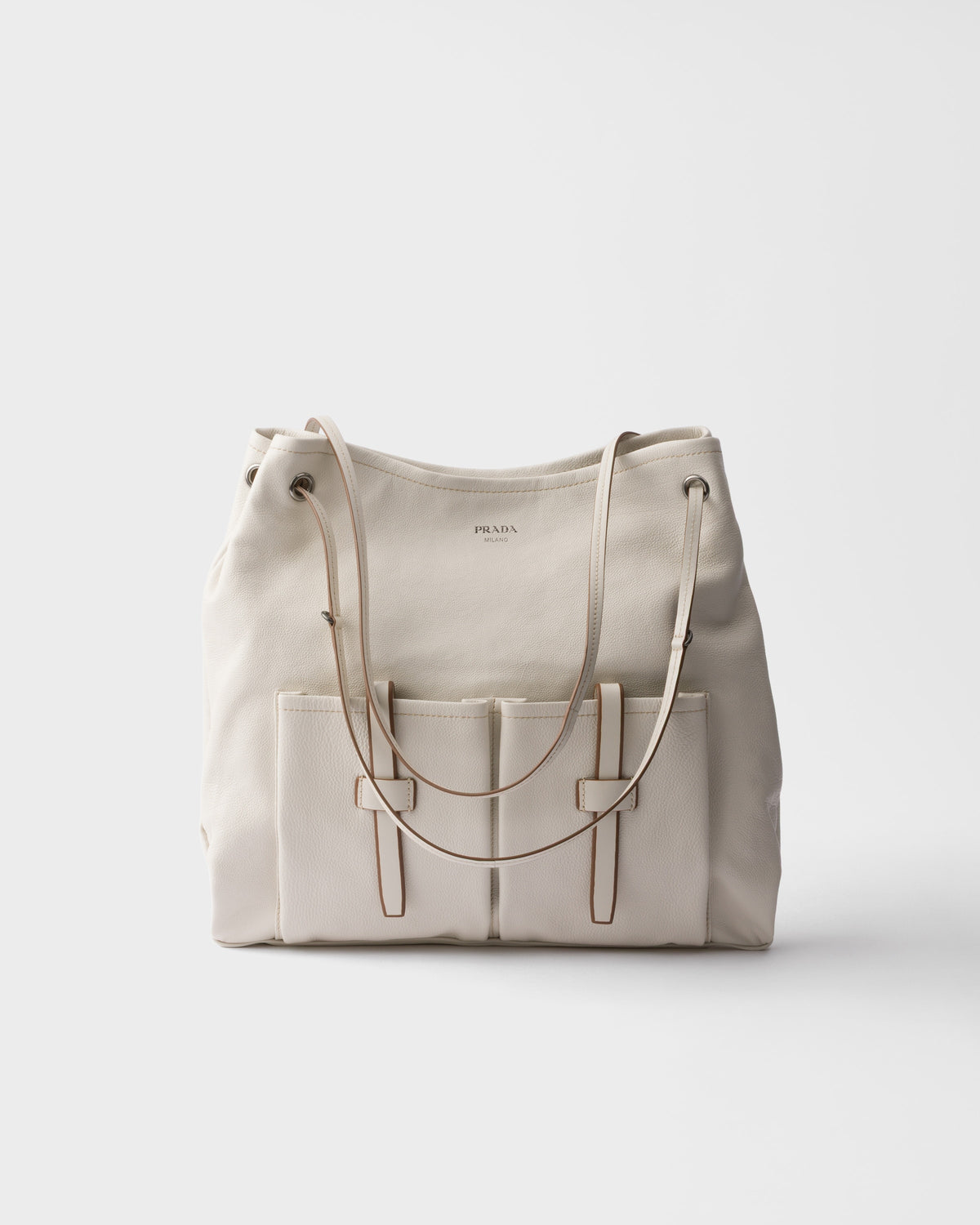 Prada Route large leather bag