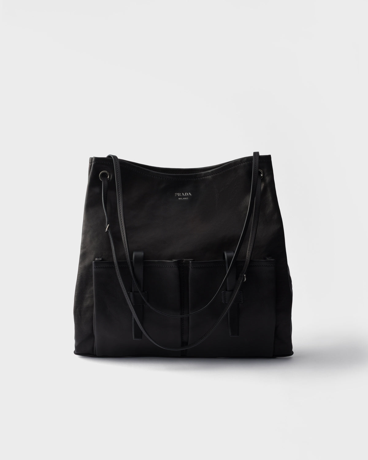 Prada Route large leather bag