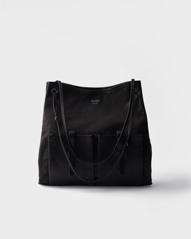 Prada Route large leather bag