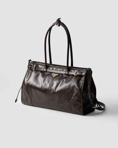 Prada Bonnie large leather handbag