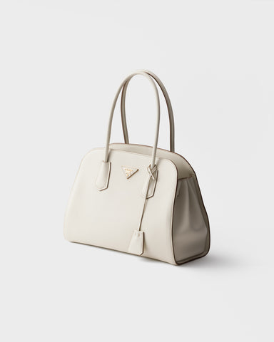 Medium leather tote bag