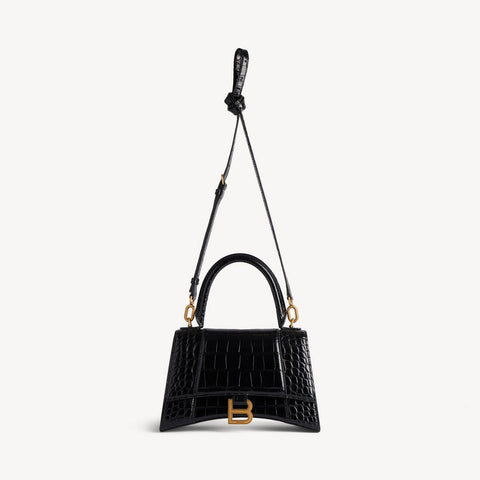 Women's Hourglass Handbag Small in Black