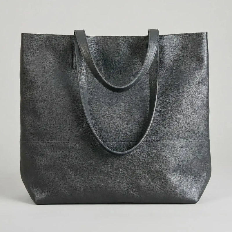 ABLE Mamuye Classic Tote - Pebbled Black