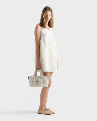 Prada Route medium leather tote bag