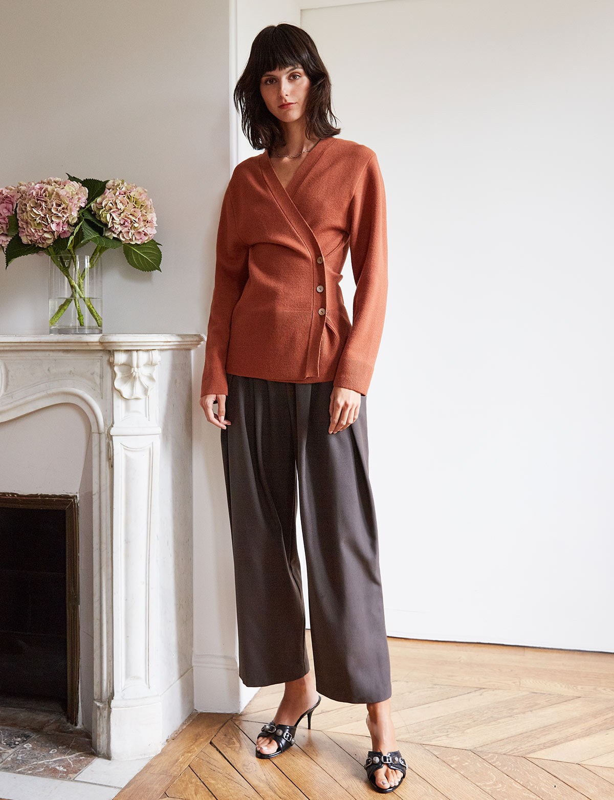 Lou Asymmetric Knit Top Main image