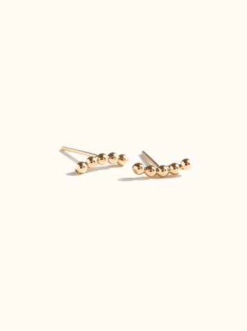 ABLE Caesar Stud Earrings - Gold