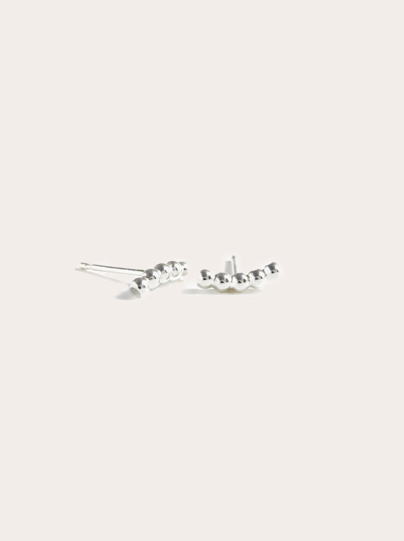 ABLE Caesar Stud Earrings - Silver