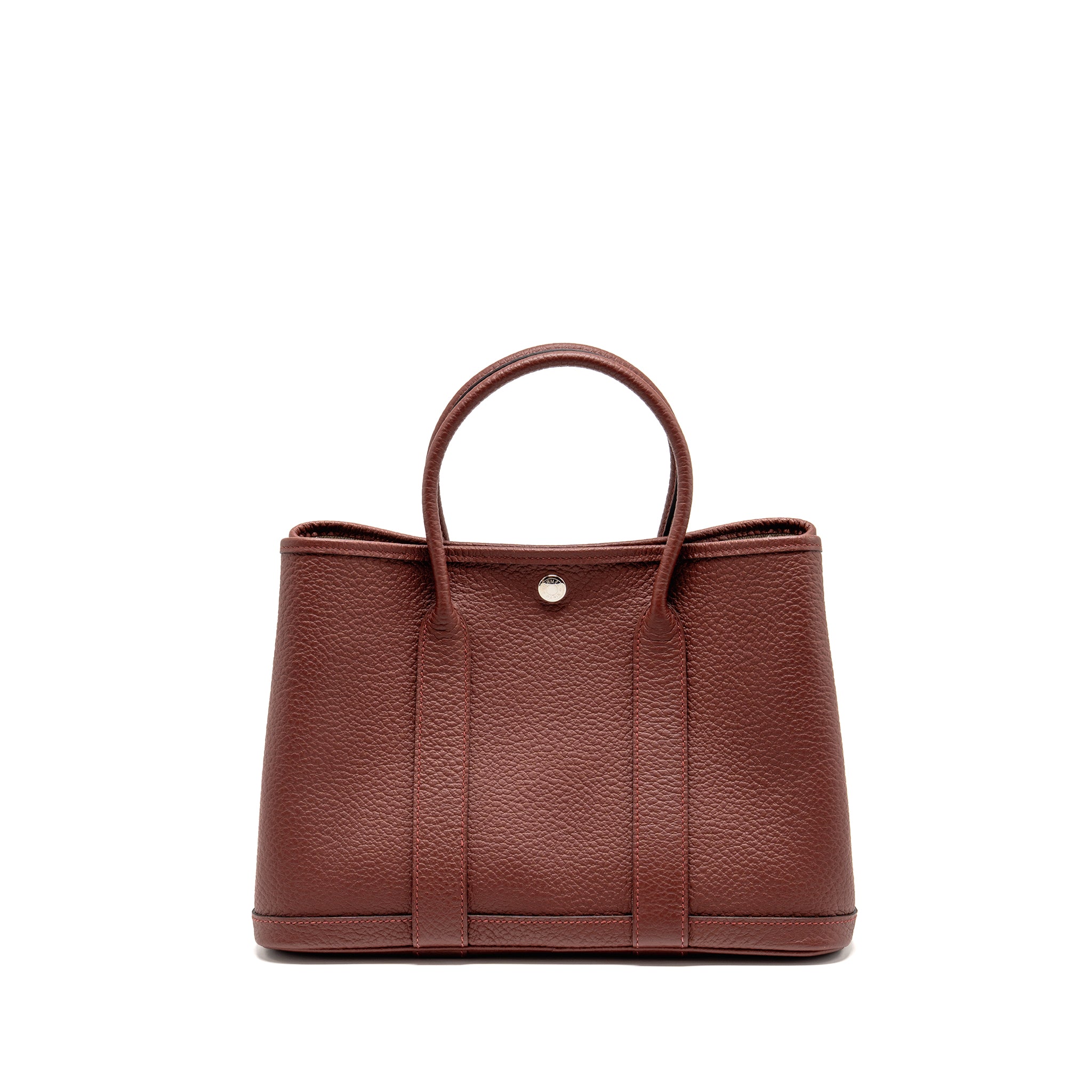 HERMES GARDEN PARTY 30 COUNTRY LEATHER ROUGE H SHW Main image
