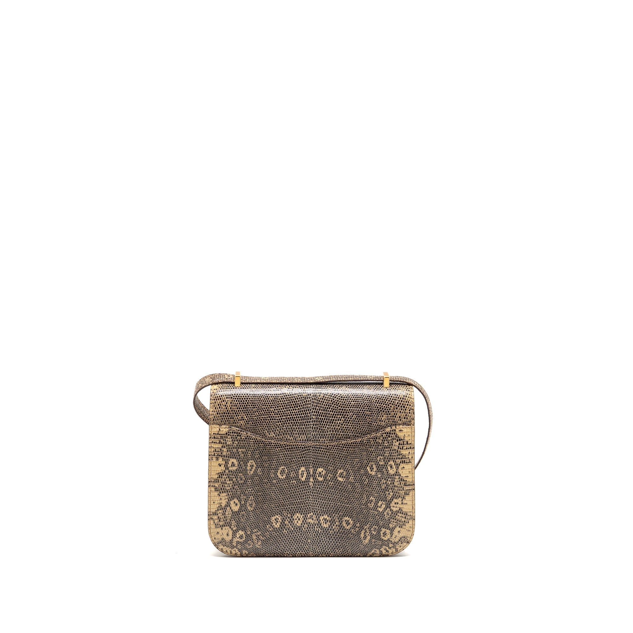 HERMES MINI CONSTANCE LIZARD NATURA LISSE DESERT GHW Secondary image