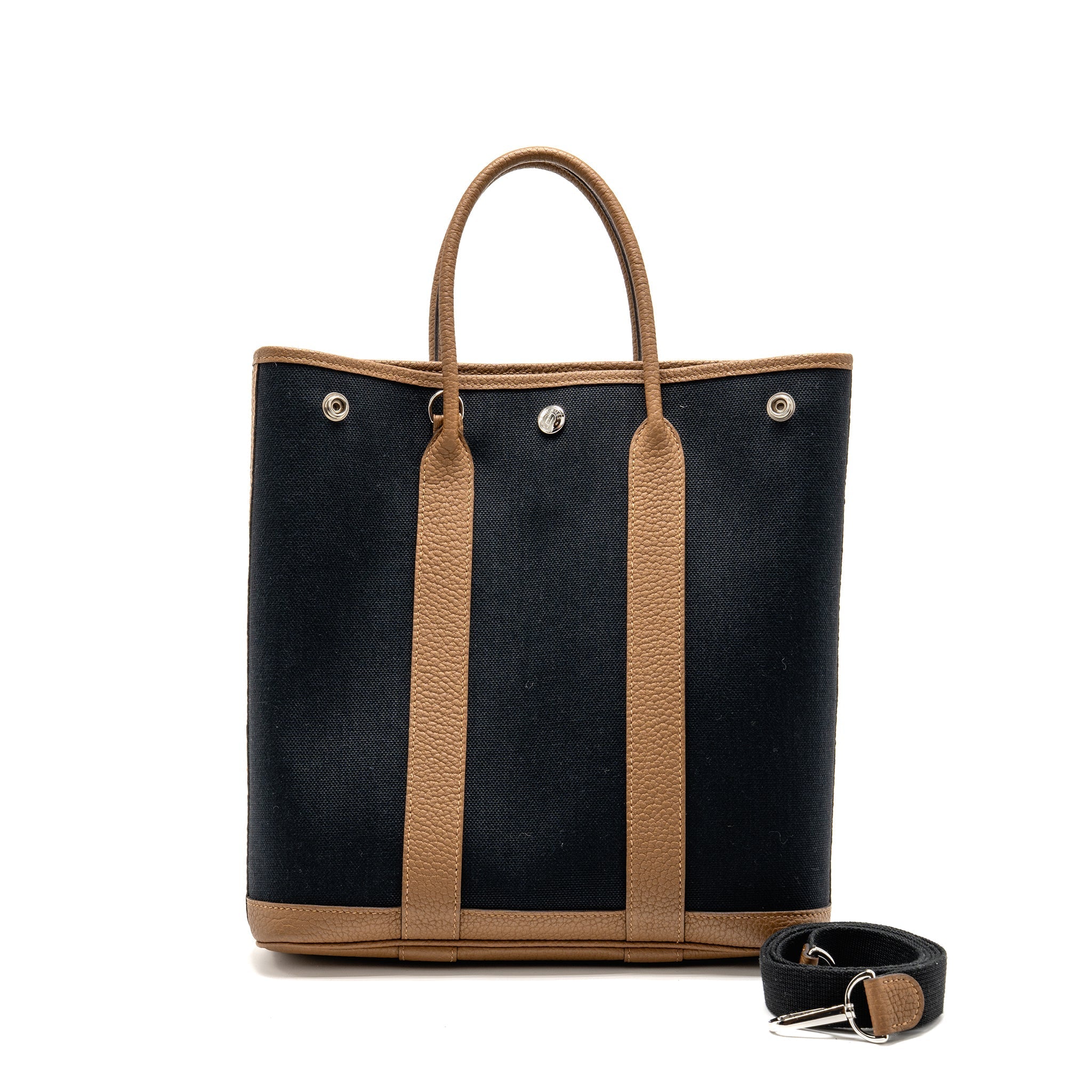 HERMES GARDEN FILE 28 CANVAS/NEGONDA BLACK/BEIGE DE WEIMAR SHW Main image