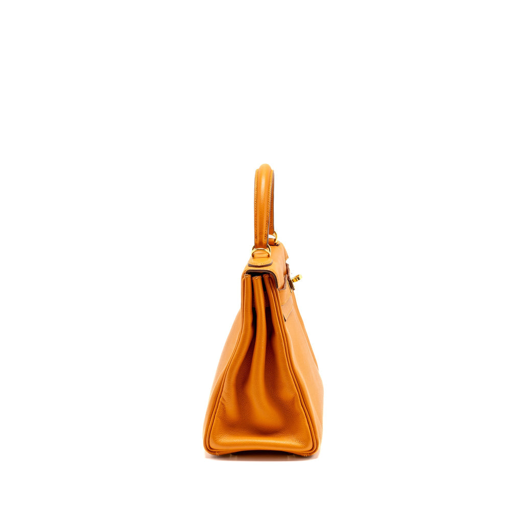 HERMES KELLY 28 EVECOLOR APRICOT GHW