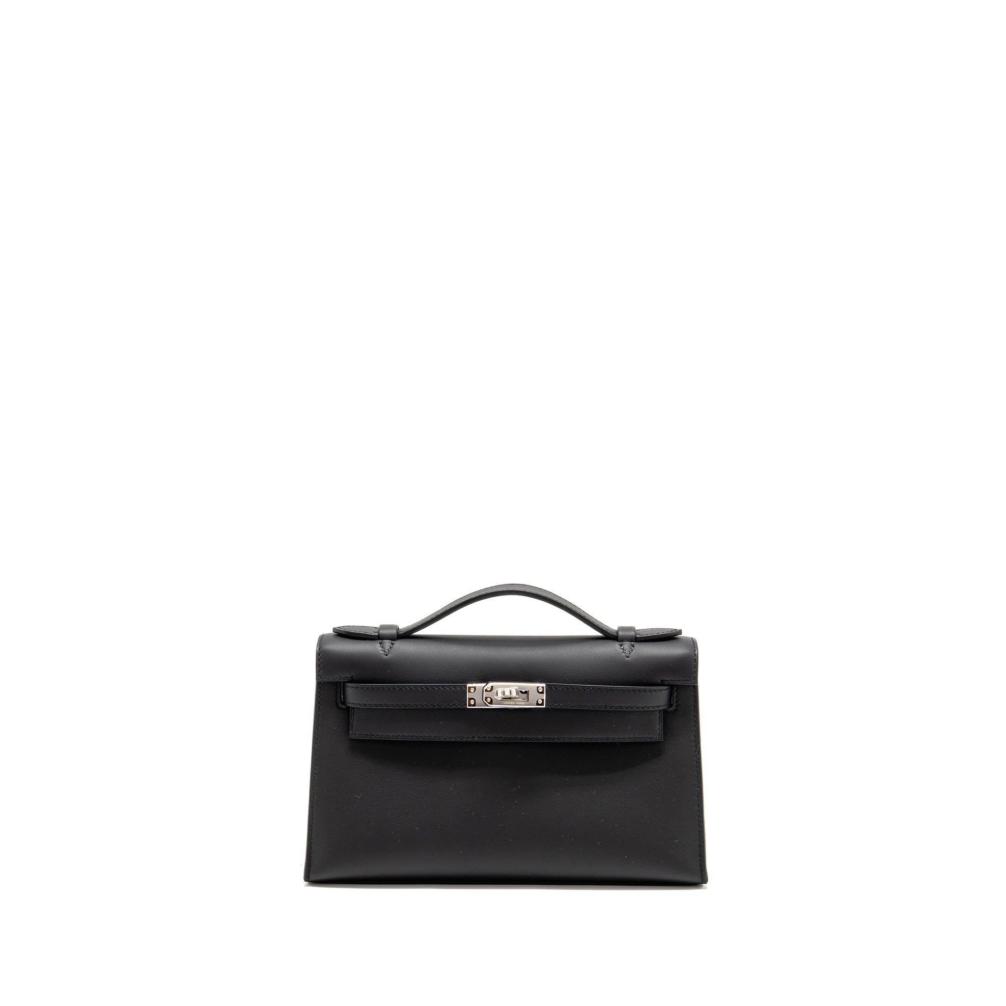 HERMES KELLY POCHETTE SWIFT BLACK SHW Main image
