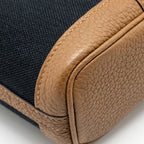 HERMES GARDEN FILE 28 CANVAS/NEGONDA BLACK/BEIGE DE WEIMAR SHW