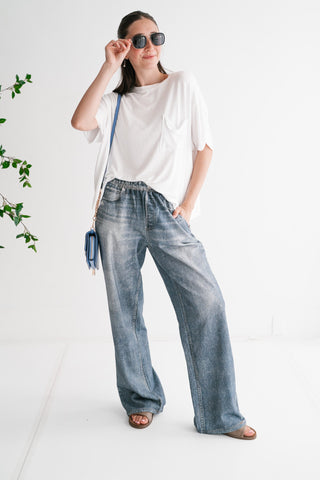 Harper High-Rise Barrel Leg Jeans