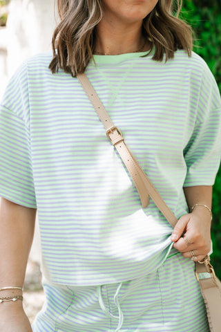 Boardwalk Days Striped Set - Mint