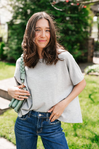 Pure Ease Relaxed Top - Heather Grey
