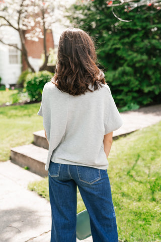 Pure Ease Relaxed Top - Heather Grey