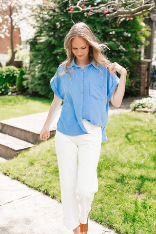 Standard Staple Button Front Top
