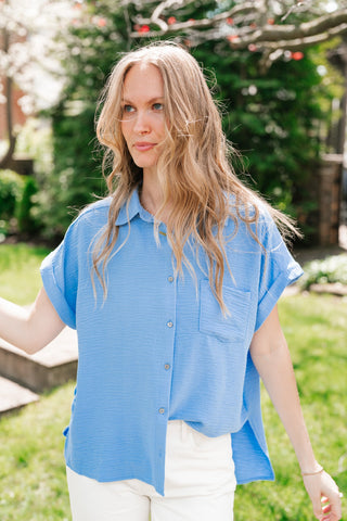 Standard Staple Button Front Top