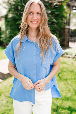 Standard Staple Button Front Top