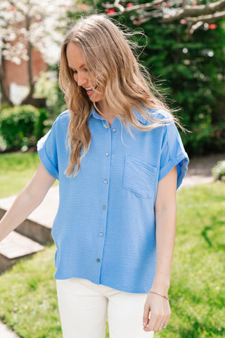 Standard Staple Button Front Top
