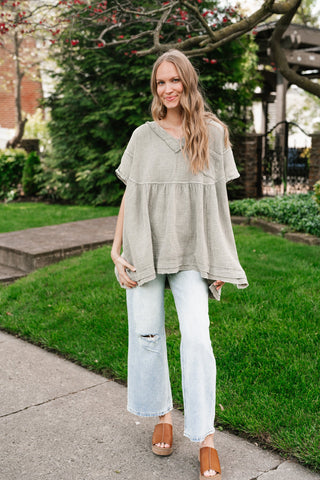 Meadow Path Babydoll Top