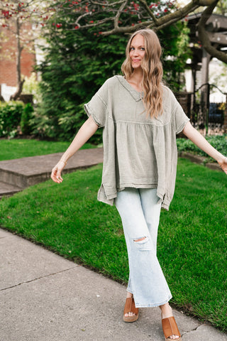 Meadow Path Babydoll Top
