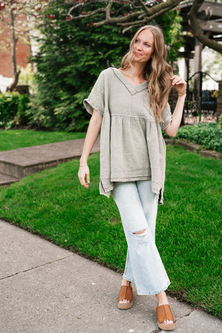 Meadow Path Babydoll Top