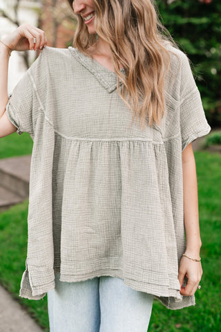 Meadow Path Babydoll Top