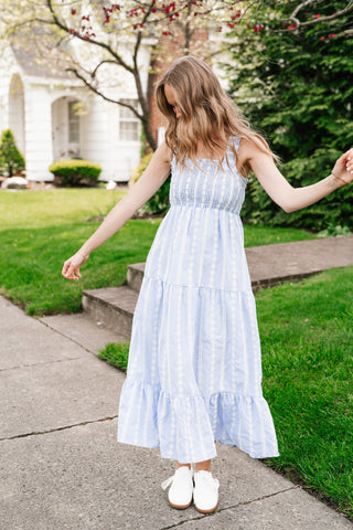 Pure Joy Tiered Midi Dress