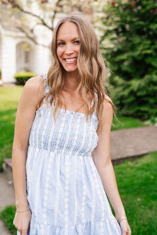 Pure Joy Tiered Midi Dress