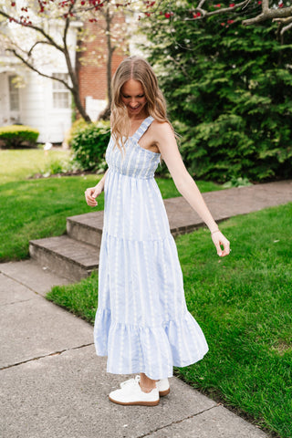 Pure Joy Tiered Midi Dress