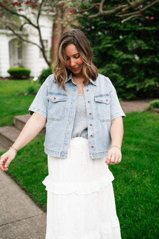 Broken In Denim Button Up Jacket