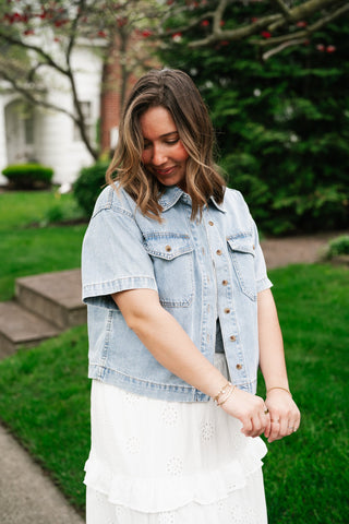 Broken In Denim Button Up Jacket