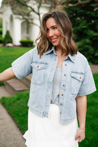 Broken In Denim Button Up Jacket