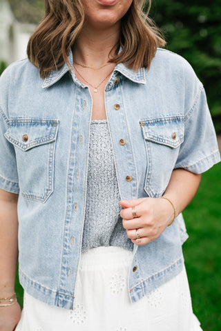 Broken In Denim Button Up Jacket