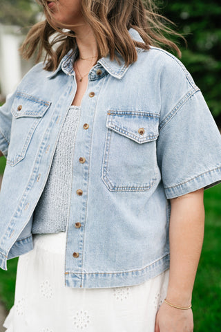 Broken In Denim Button Up Jacket
