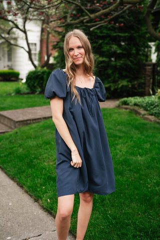 Always Right Puff Sleeve Mini Dress