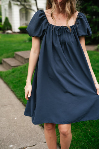 Always Right Puff Sleeve Mini Dress