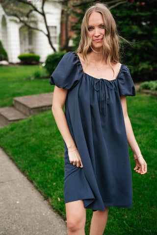 Always Right Puff Sleeve Mini Dress