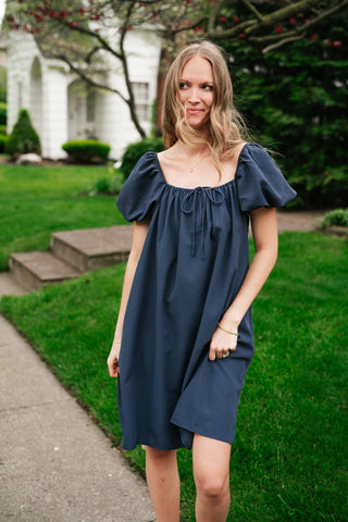Always Right Puff Sleeve Mini Dress